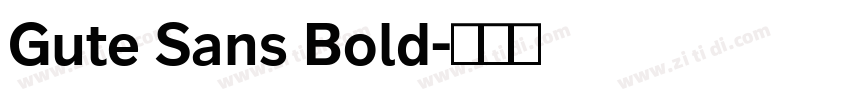 Gute Sans Bold字体转换